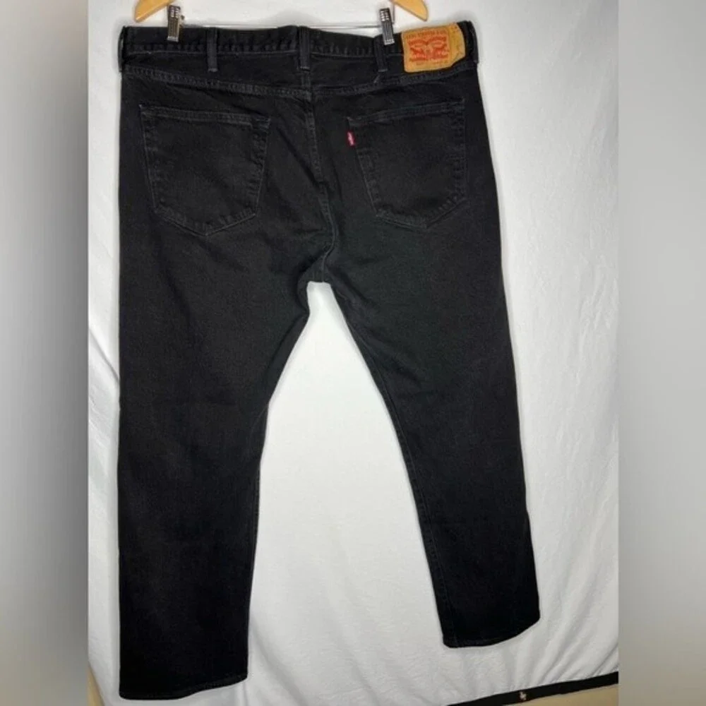 LEVI'S 501 Button Fly Mens Jeans  Size W44 L32  Color Black